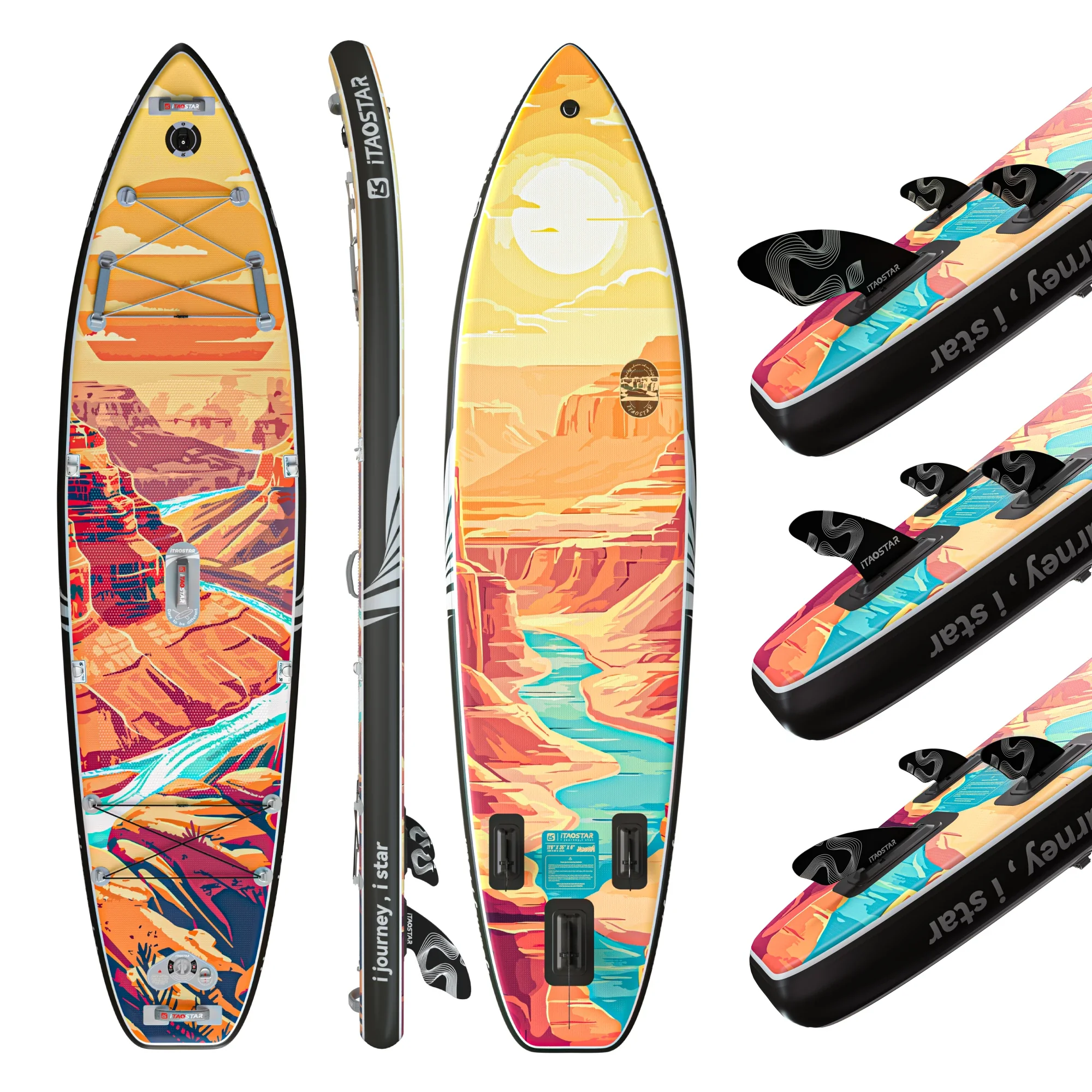 iTAOSTAR N02F puhallettava sup-lauta 34,8 cm x 99 cm x 15 cm merivesilajeihin