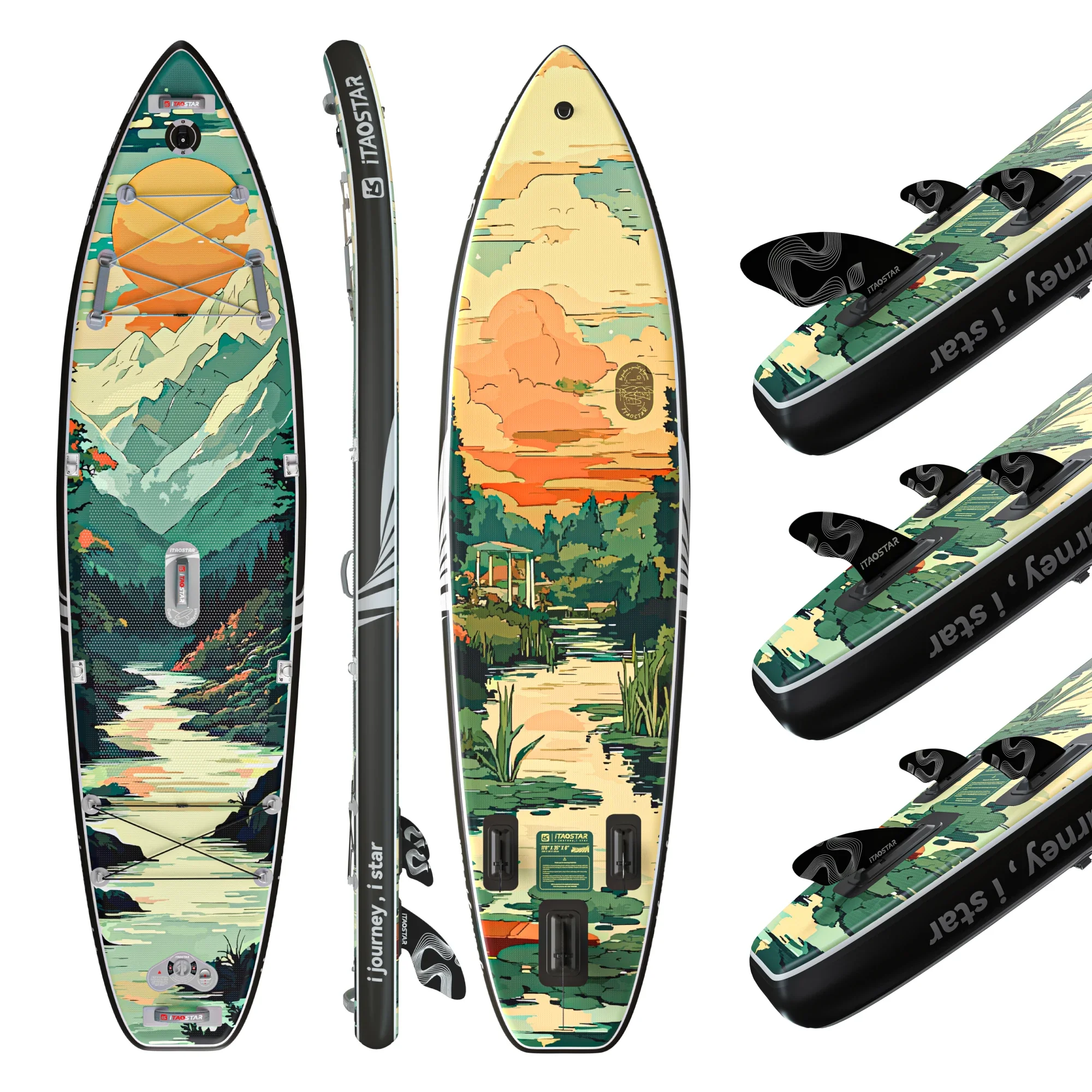 iTAOSTAR Novelty N02C 11'6"x35"x6" Aufblasbares Touring-Angel-SUP-Paddleboard. Melden Sie sich, falls Sie Hilfe bei anderen Produkttiteln benötigen!