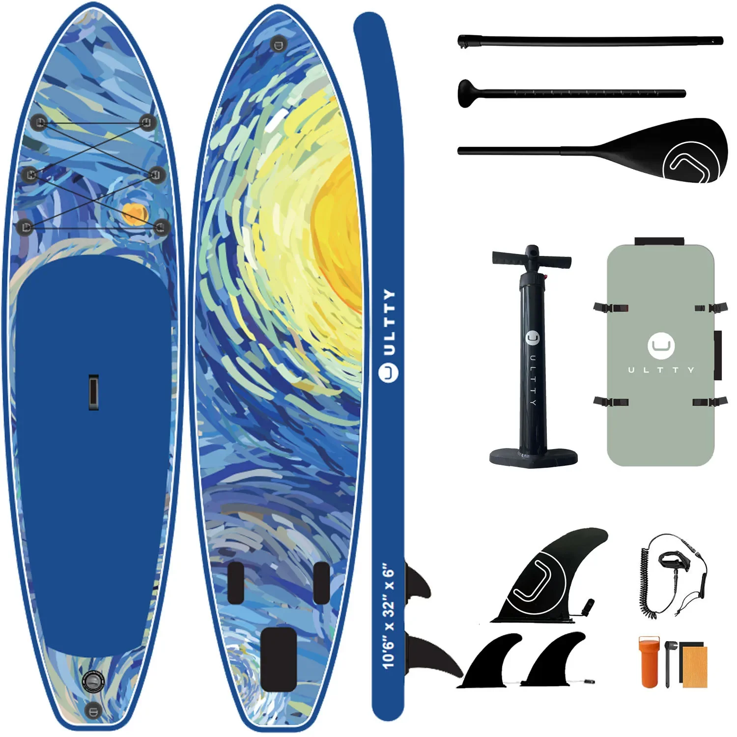 ULTTY Custom Shark Surfboard -puhallettava sup-lauta