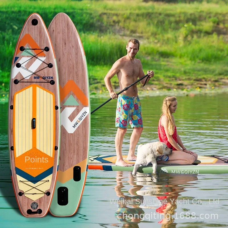 Tabla de paddle surf inflable individual AIsunss American Original (SUP) para practicar remo recreativo y de ocio.