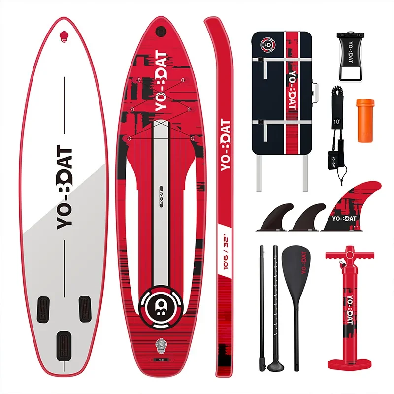 Ilmatäytteinen SUP-lauta - Monipuolinen aikuisille aloittelijoille kestävällä EVA-kannella koskenlaskuun, surffaukseen ja melontaan