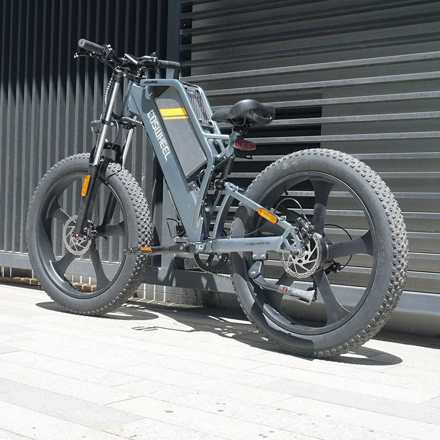 Coswheel T26 Long Range Electric Fat Tire E-Bike - Mountain, Road & City