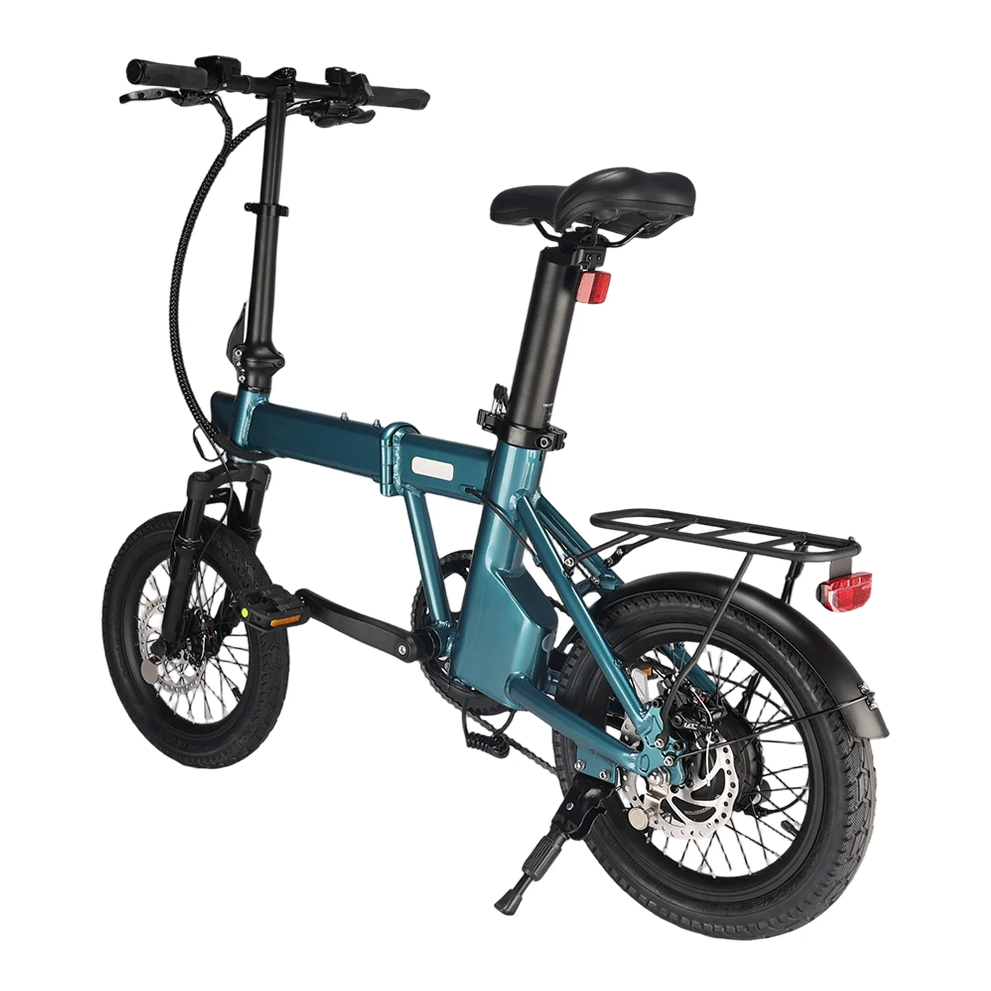 TopRideX 2025 Electric Folding Bike - Small Frame, Rear Suspension, Hidden Battery