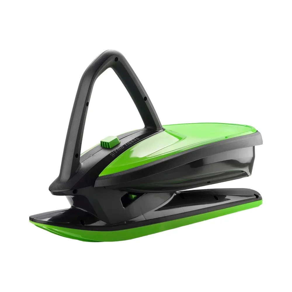 Gizmo Riders Skiddrifter Sled - Mystic Green (3+ vuotiaille, 150 paunan kapasiteetti) jarrulla