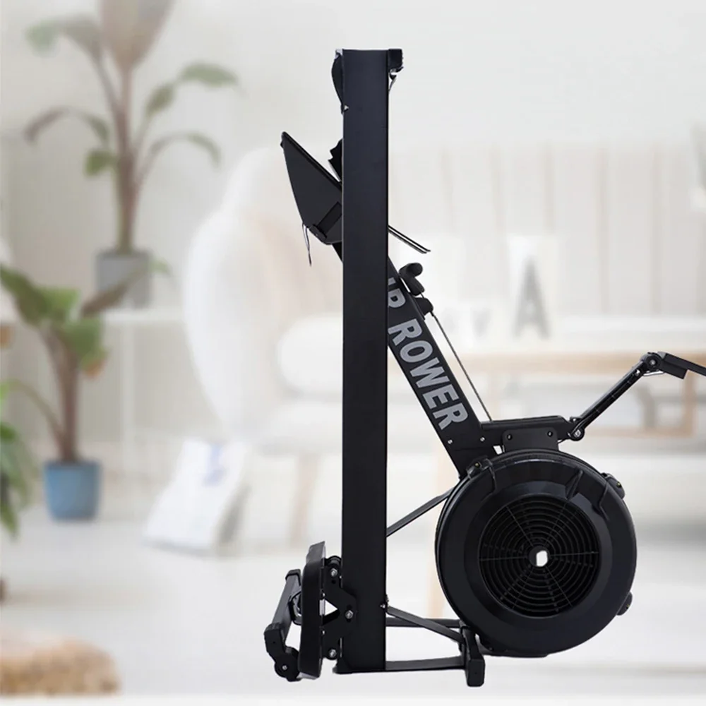 Commercial Air Rower with Customized Logo, Iron Frame, Fan Flywheel & Monitor