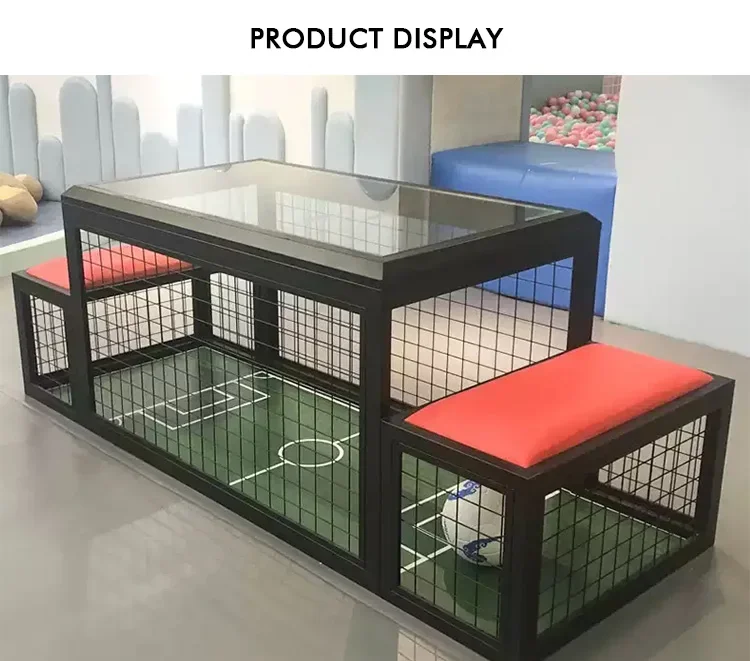 Máquina de fútbol interactiva S.Q.F. - Juego de fútbol con monedas bajo la mesa