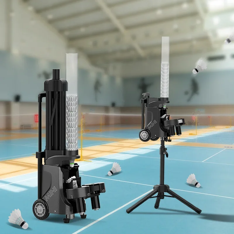 Intelligente, tragbare Badminton-Aufschlagmaschine mit App und automatischer Federballzuführung