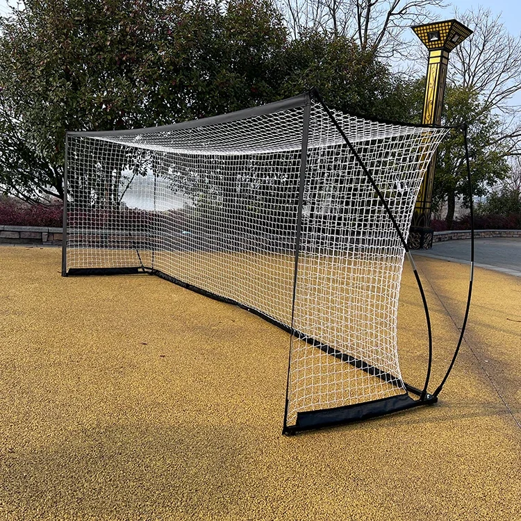 Portería de fútbol portátil de acero resistente, 3,6 x 1,8 m, plegable, para todas las edades