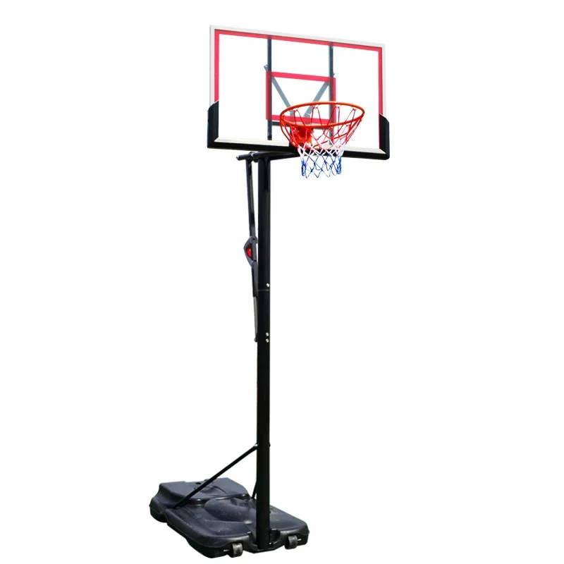 Adjustable Height Mobile Basketball Stand for Indoor/Outdoor Play with Backboard and Rim - Professional Adults & Kids