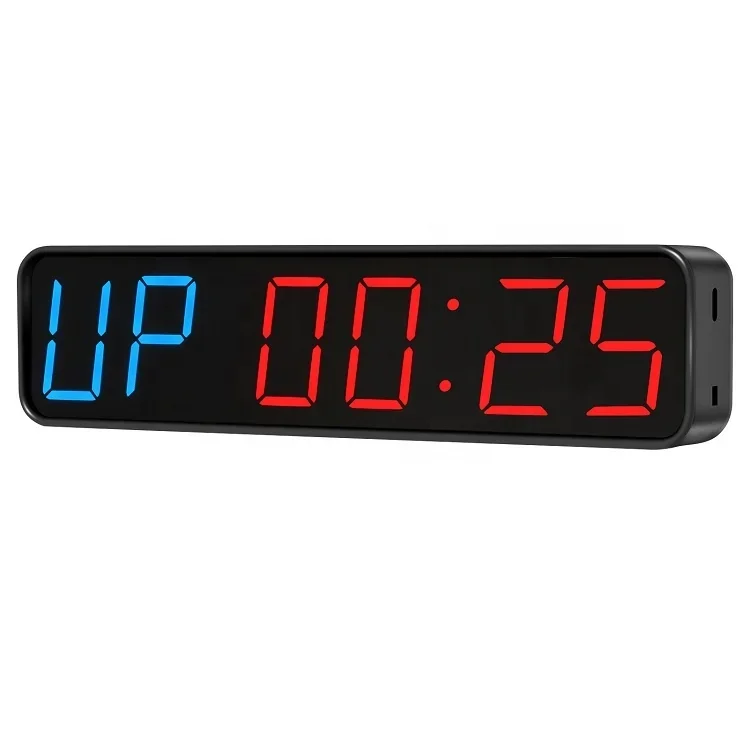 Jhering Inch Magnetischer Bluetooth-fähiger Countdown-LED-Digital-Crossfit-Intervalltimer Wanduhr