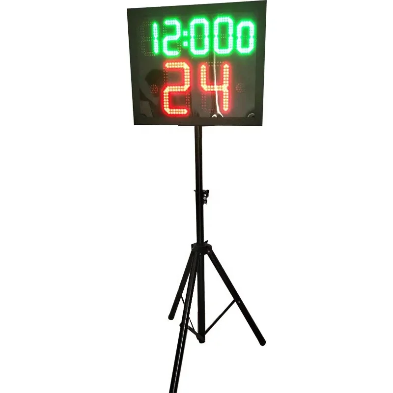 LED Basketball Set with 24-Second Shot Clock and Scoreboard Basketball Hoop