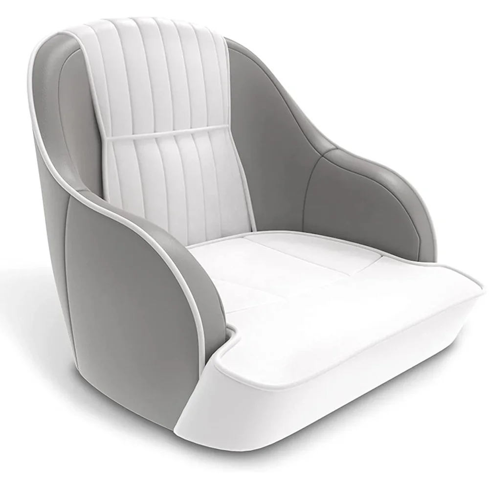 Klappbarer, wasserdichter Yacht- und Angelbootsitz aus PU-Leder – Sonnenschutz für eine Person