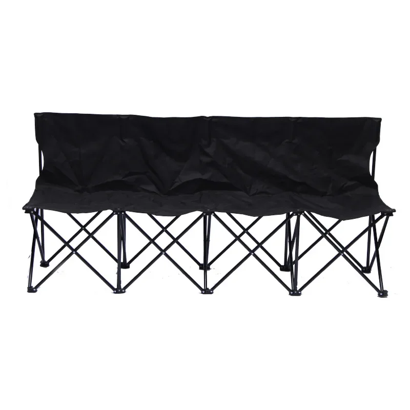 Chaises pliantes pour 6 personnes, ensemble table de camping et chaises de stade