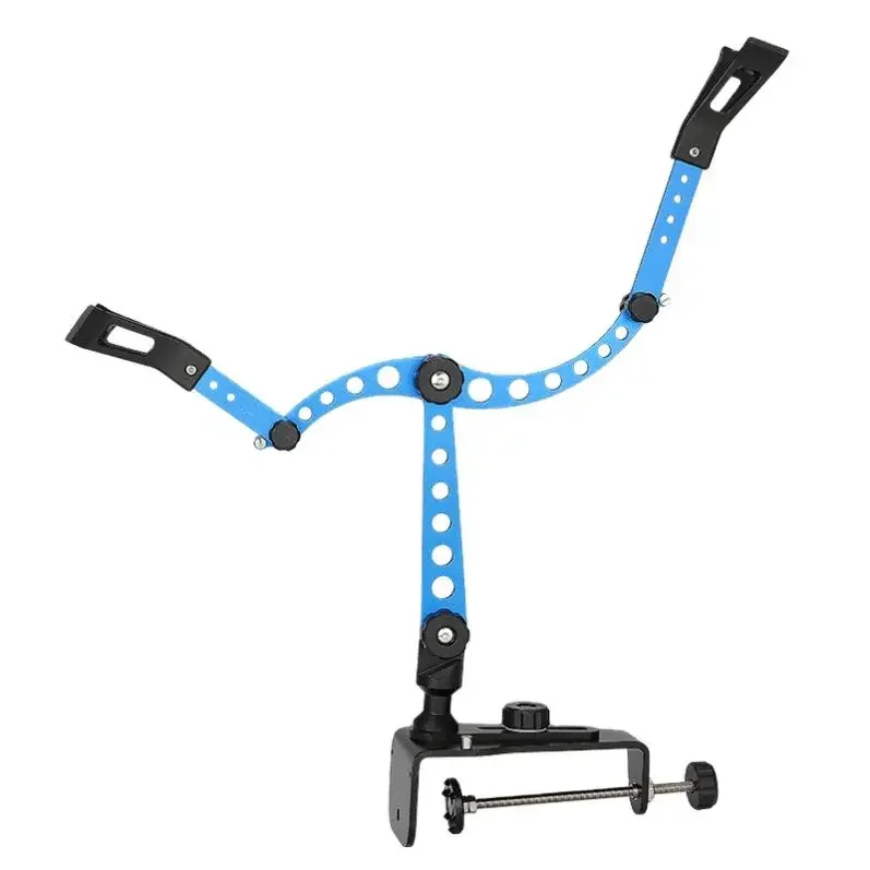 Verstellbarer, klappbarer Angelrutenhalter aus Aluminium mit Power-Lock-Verriegelung für Boote und Flöße – 360°-Drehung