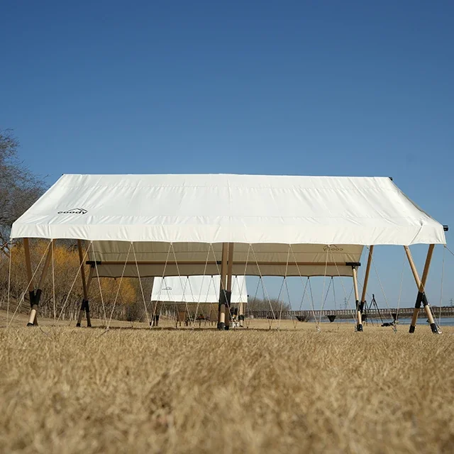 Luxuriöses, wasserdichtes Campingzelt – 4 Jahreszeiten, W-förmiges Dach für den Außenbereich und Hotels