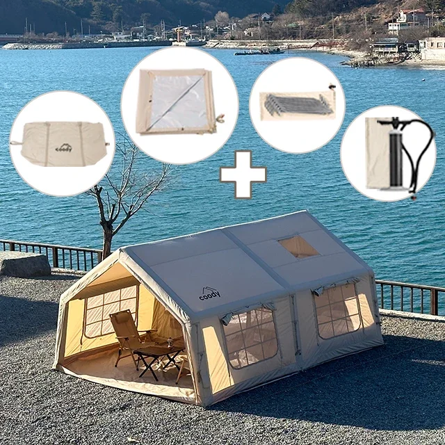 Coody Camping Tent: Large Inflatable, Portable, Cotton, Waterproof Outdoor Tent