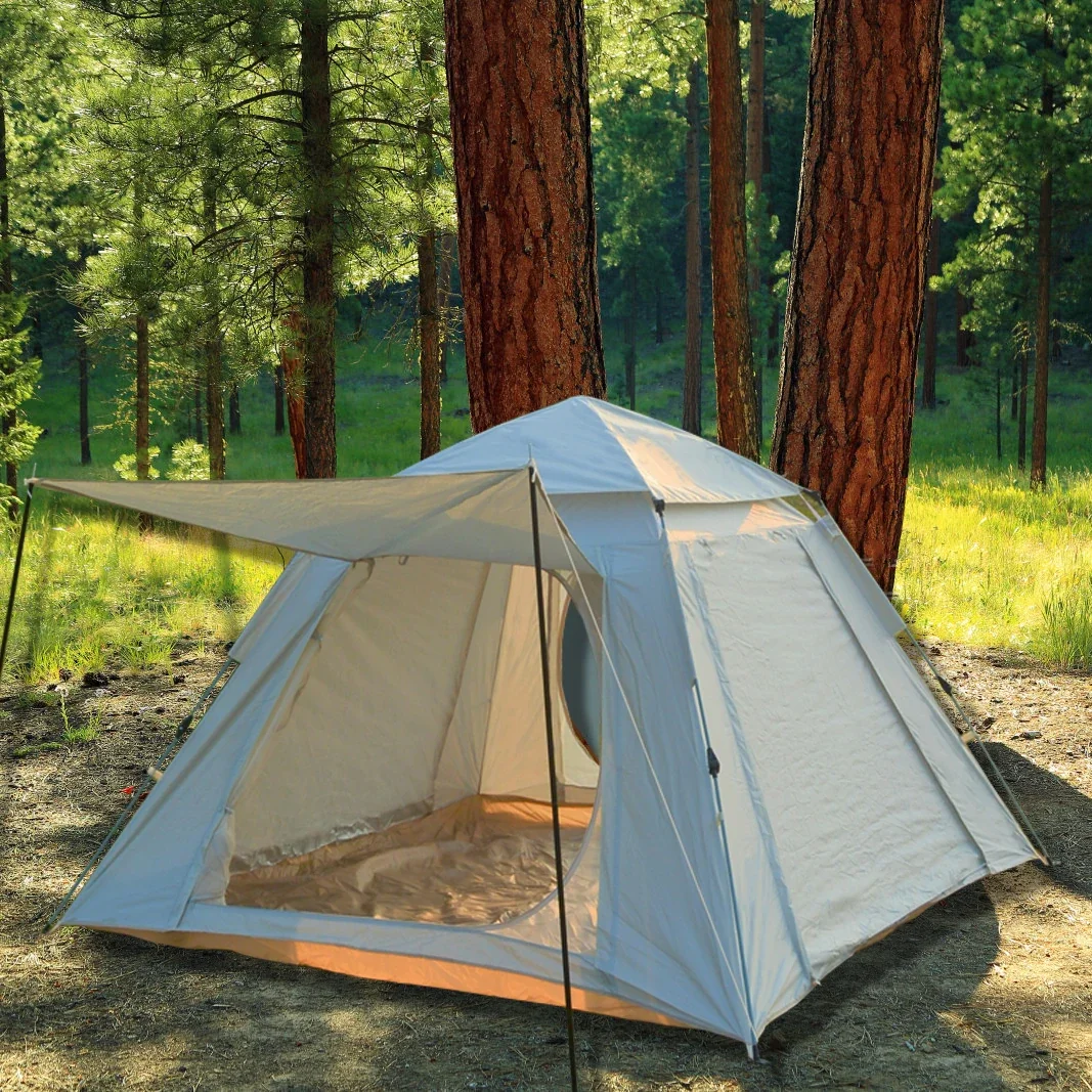 Duży, automatyczny, wodoodporny namiot kempingowy dla 5-8 osób – Outdoor Adventure, rozciągliwa konstrukcja