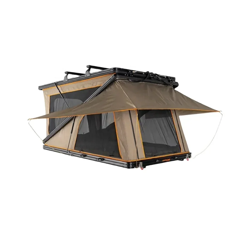 Tente de toit rigide toutes saisons pour voitures et SUV 2025 - Forme en Z automatique, tente de toit pour le camping