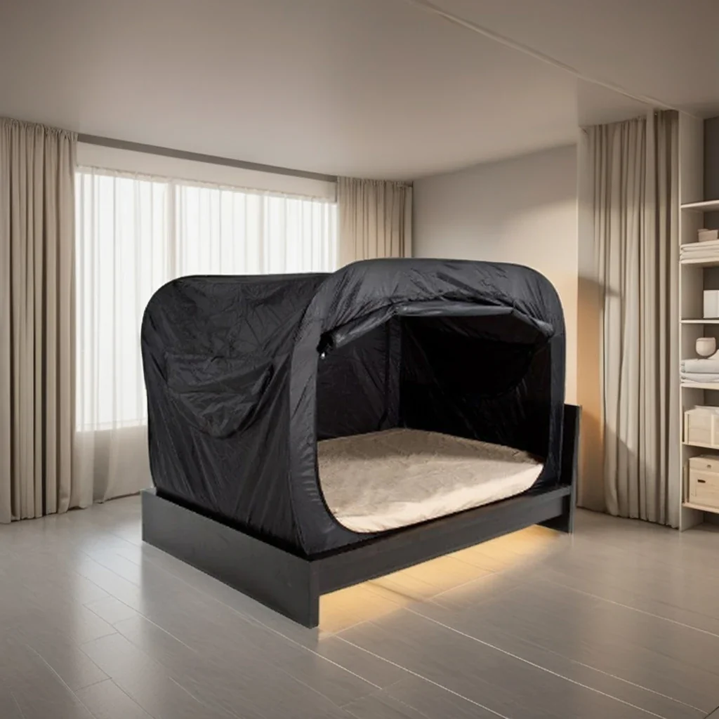 Automatic Pop-Up Bed Tent, Single Layer, Waterproof, for Indoor/Outdoor Camping & Beach