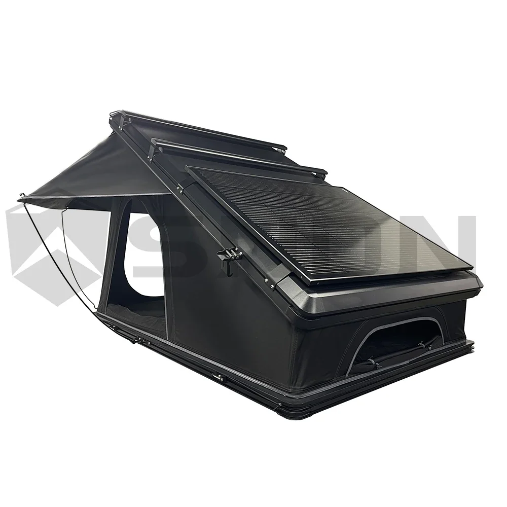 Tienda de campaña triangular de aluminio SDND Heighten 4WD para todoterrenos - Tienda de techo rígida