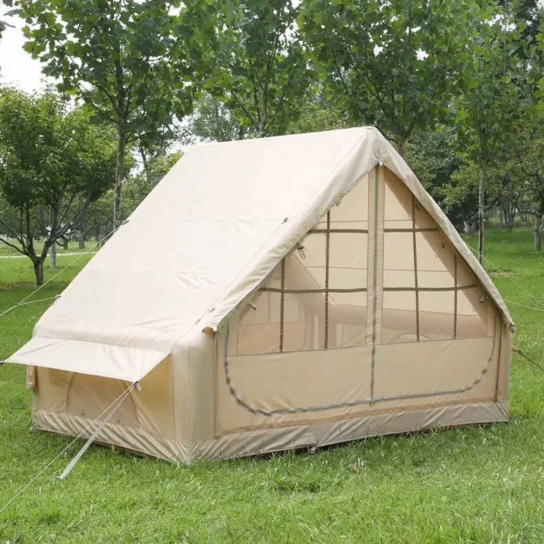Tente gonflable à ouverture automatique, une chambre, extensible, pour 1 à 2 personnes (camping)