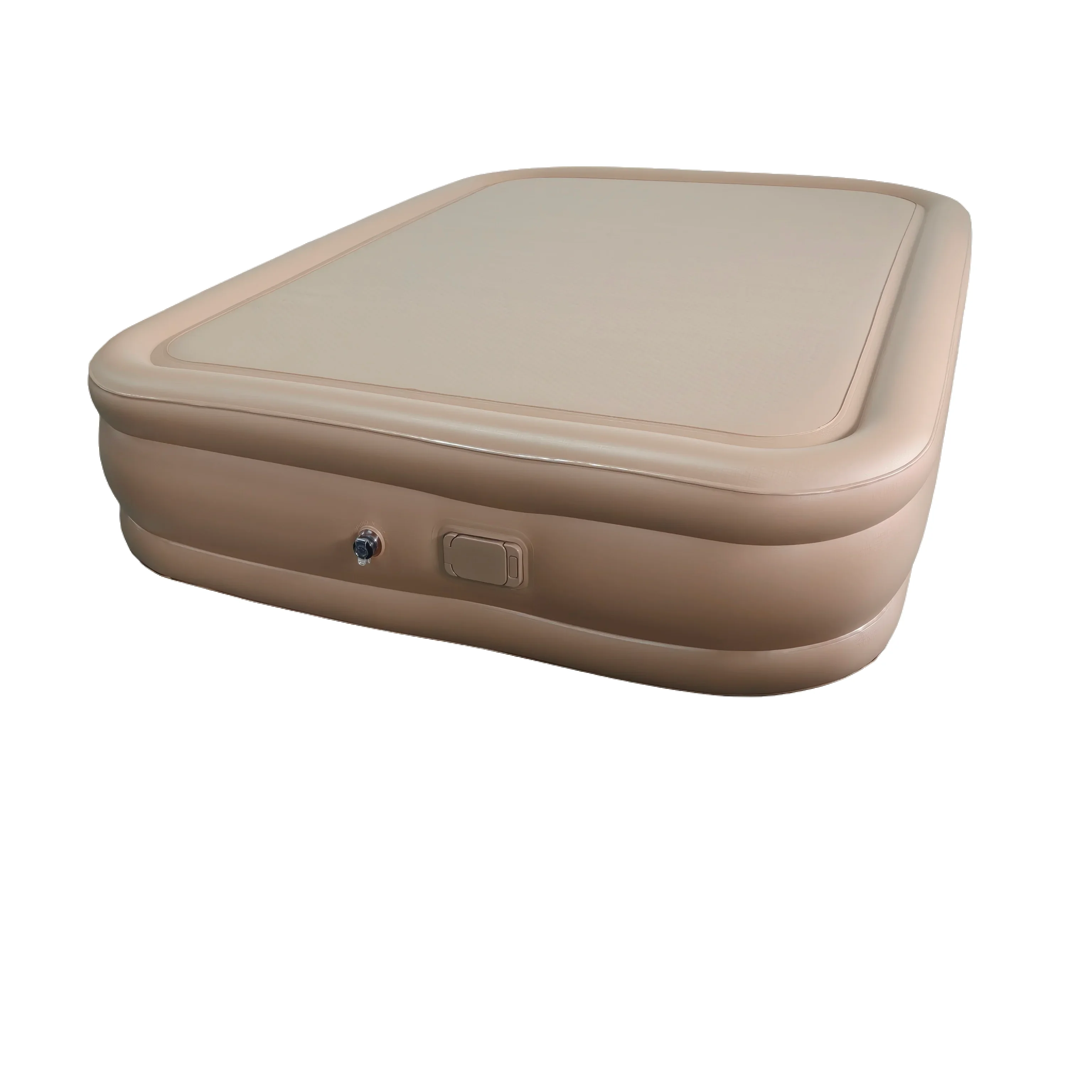 Matelas gonflable de camping deux places avec pompe intégrée - DWF Portable et pliable pour la randonnée (Logo personnalisé disponible)