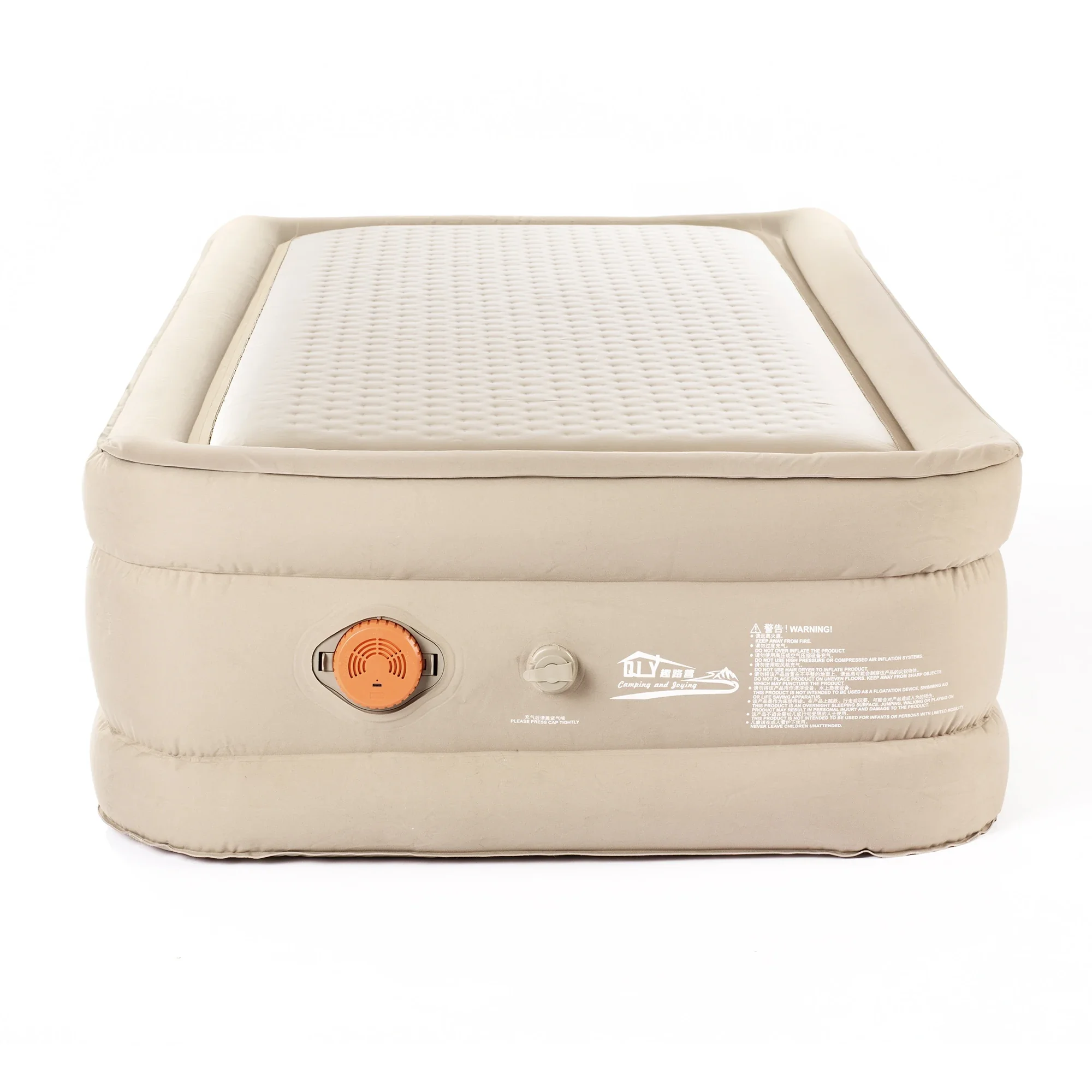 Aufblasbares Campingbett – zwei Höhen, zusammenklappbar, für Familien und Outdoor-Aktivitäten