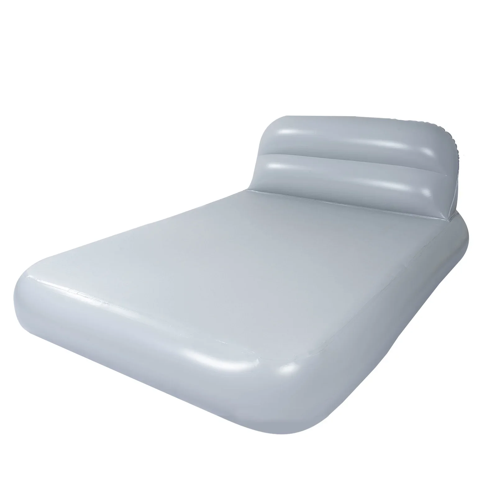 Materac dmuchany MIYUEXIN z zagłówkiem i wbudowaną pompką – do sypialni, salonu, parku i na zewnątrz