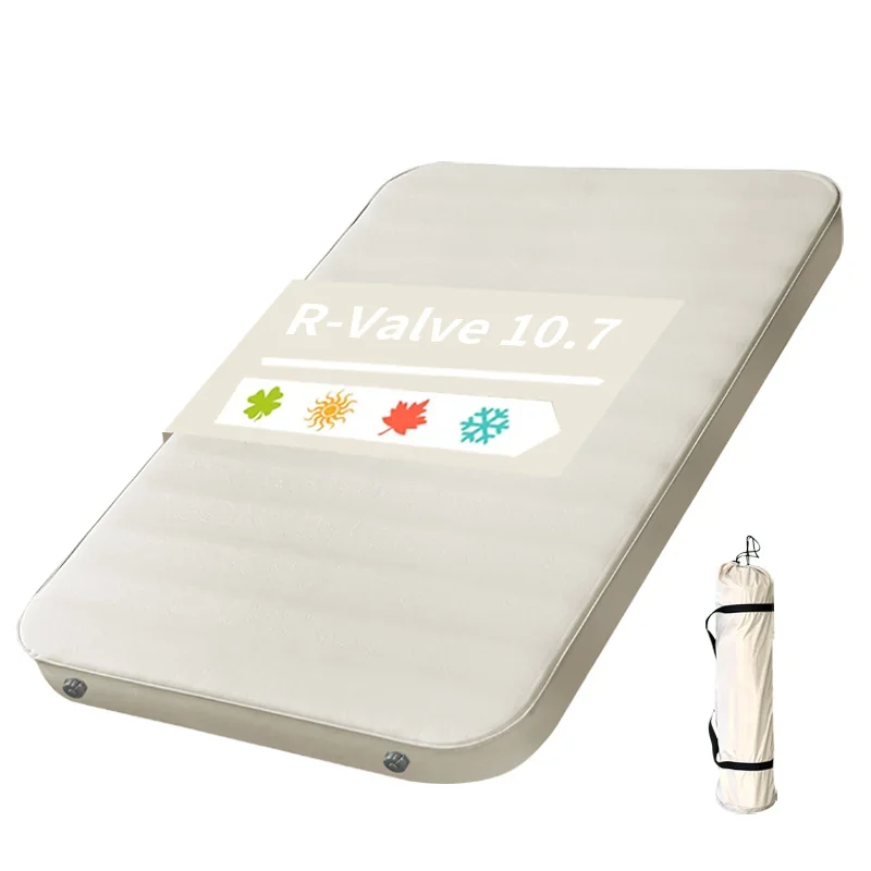 Matelas de camping autogonflant 3D en TPU, matelas double épais (2 personnes) pour tentes - Mousse de confort