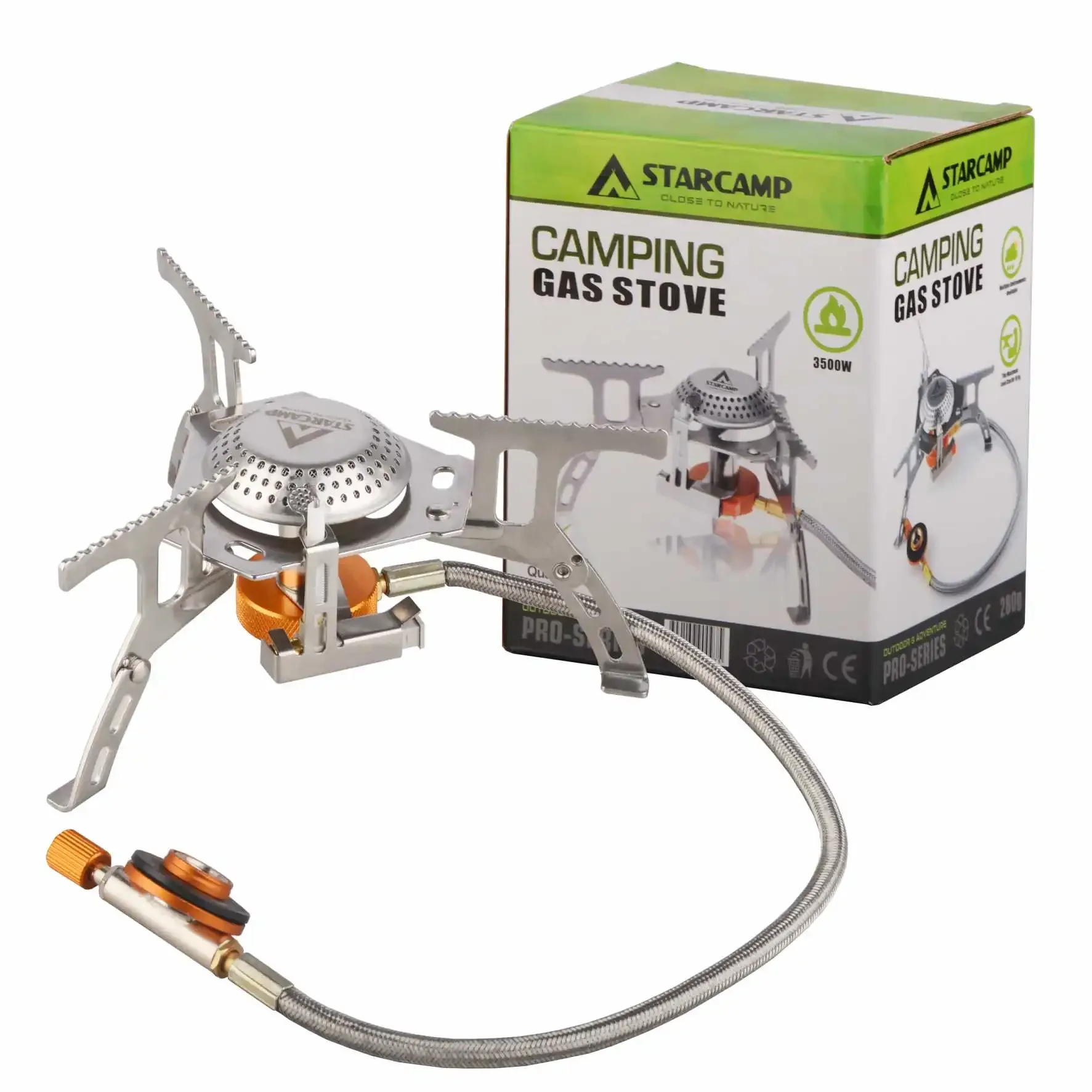 STARCAMP Outdoor-Gaskocher – Tragbarer, faltbarer Elektrokocher für Camping und Wandern (3500 W)