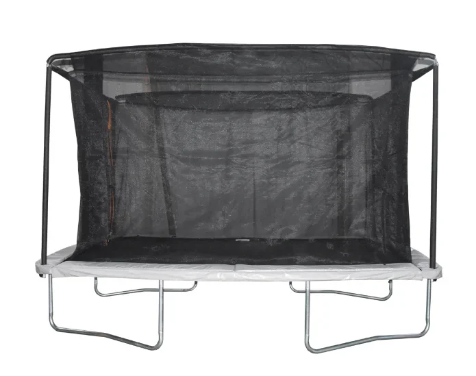 Rechteckiges Wettkampf-Trampolin, 3,66 m x 3,66 m, mit Sicherheitsnetz