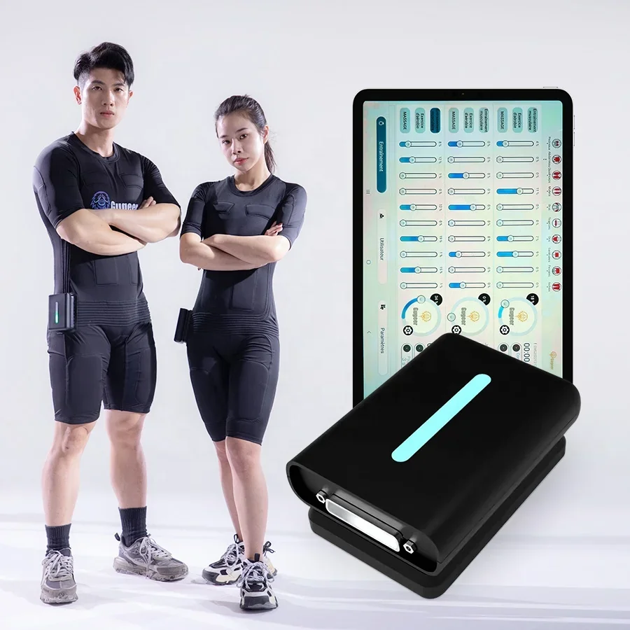 Customized EMS Dry Fitness Suit for Home Workouts - Wireless Bluetooth & EMS Power Box System