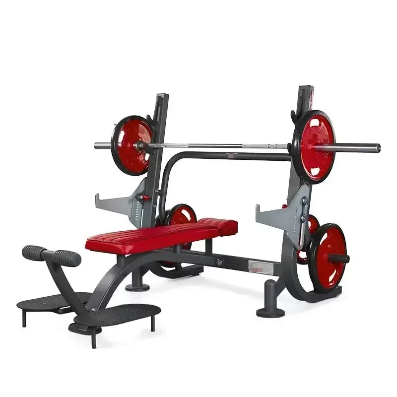 SIMI Adjustable Bench Press Rack - Commercial Gym Weightlifting Bench with Foot Pedal
