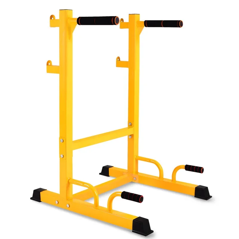 Tour de musculation multifonctionnelle : barre de traction, supports pour dips, support pour pompes et rangement pour haltères