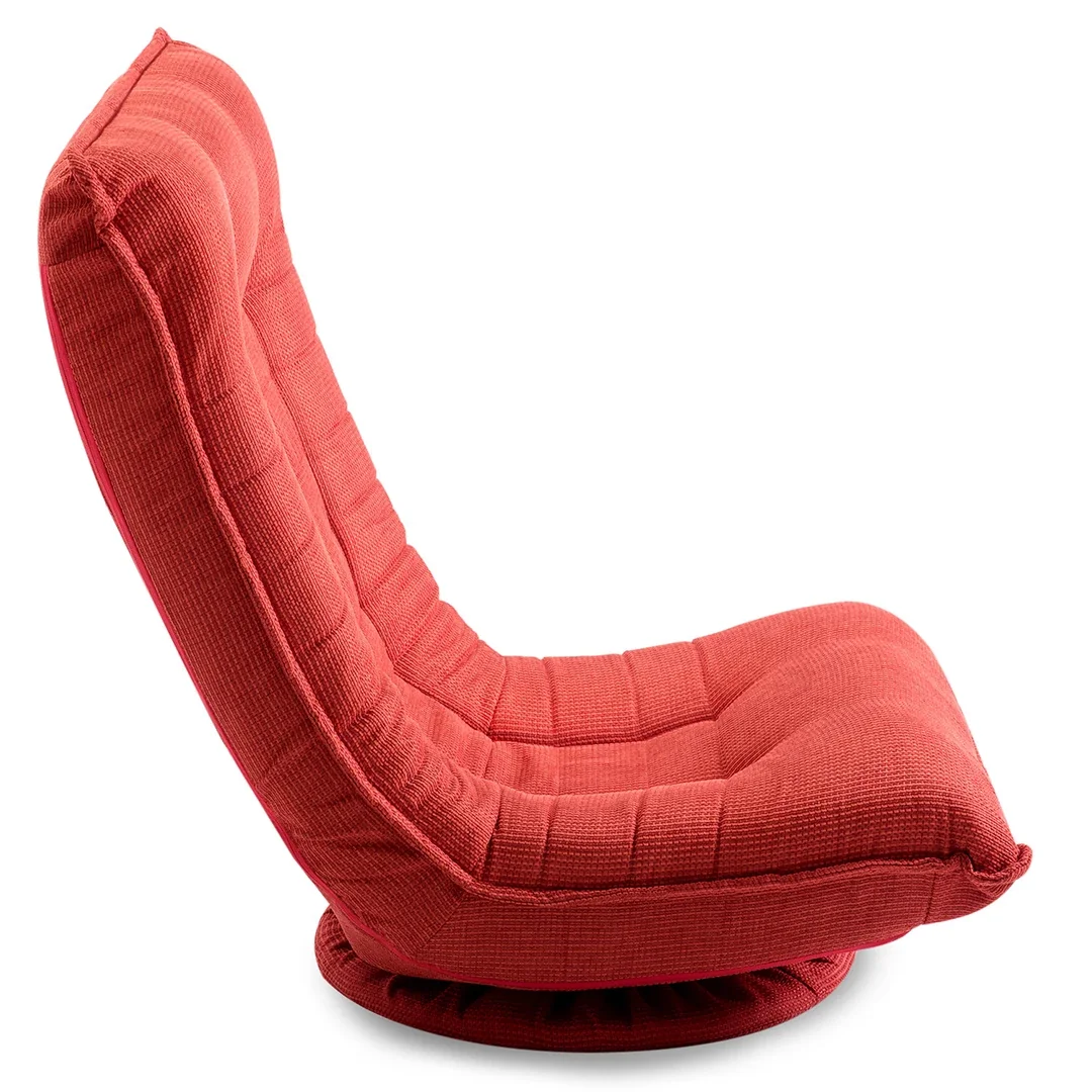 Nowoczesny składany obrotowy fotel podłogowy do gier i medytacji