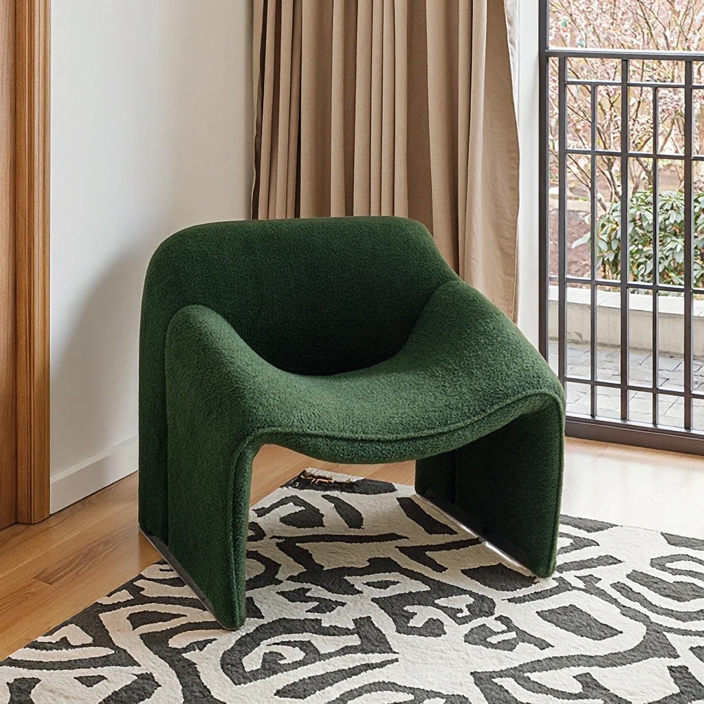 Moderni ylellinen vapaa-ajan tuoli - yhden hengen laiska sohva olohuoneeseen ja parvekkeelle