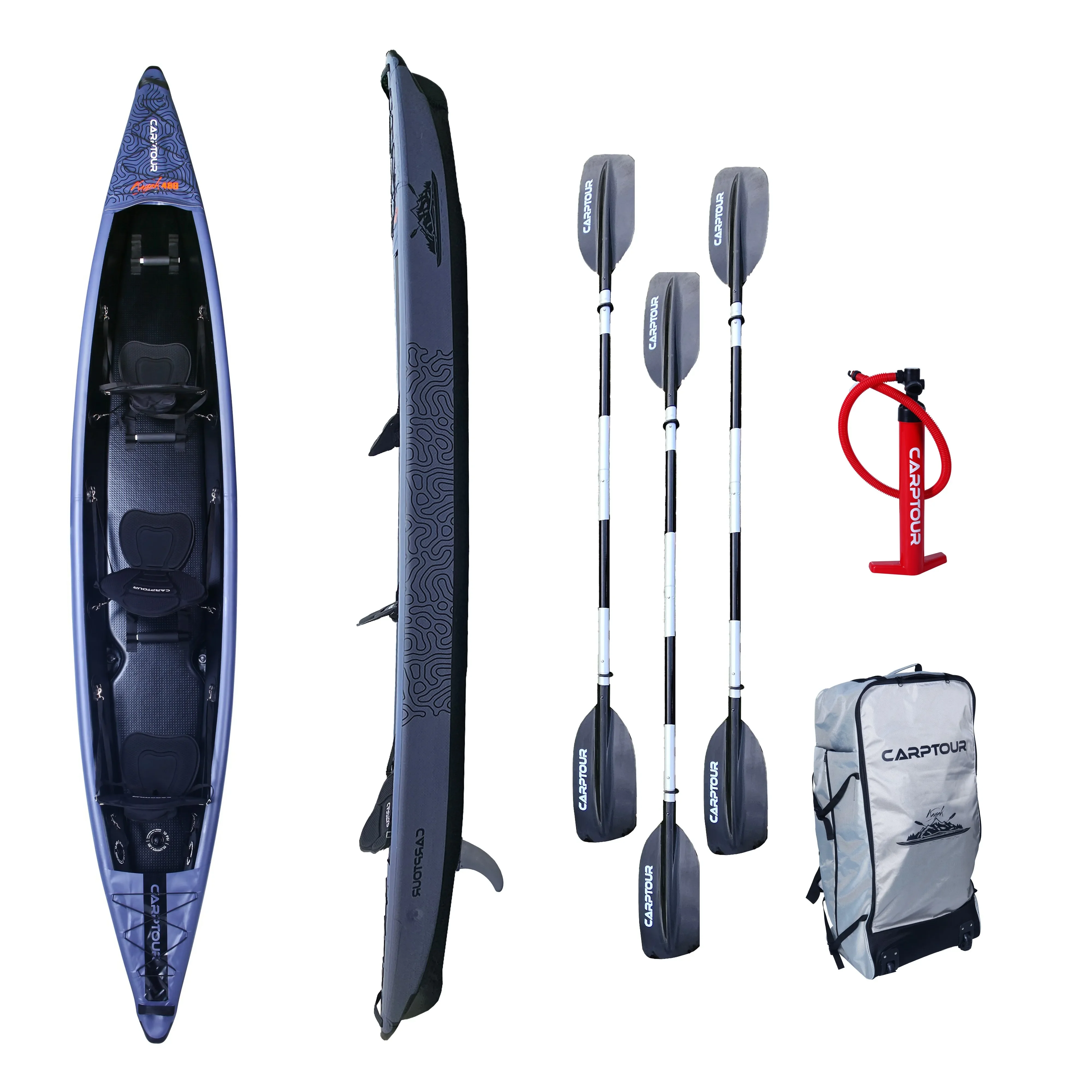 Kayak gonflable professionnel simple/double/triple
