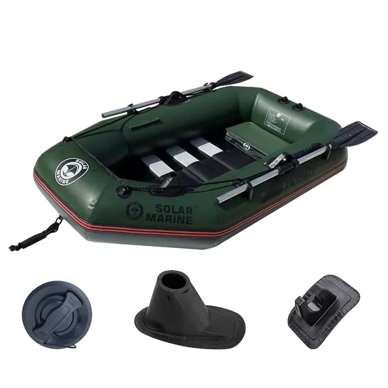 Kayak de pêche gonflable (175 cm) - PVC - Avec accessoires - pour sports nautiques, pêche, natation, piscines, lacs et rivières