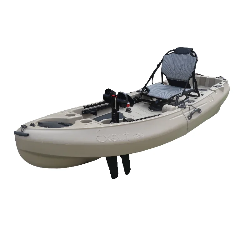 Kayak de pesca plegable con pedales - Kayak modular individual de 2,4 m (certificado CE)