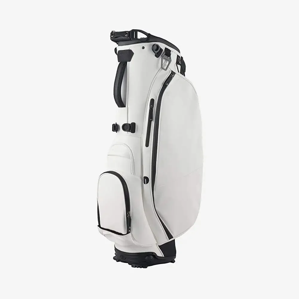 Bolsa de golf personalizada de cuero sintético blanco de alta calidad y moderna para hombre