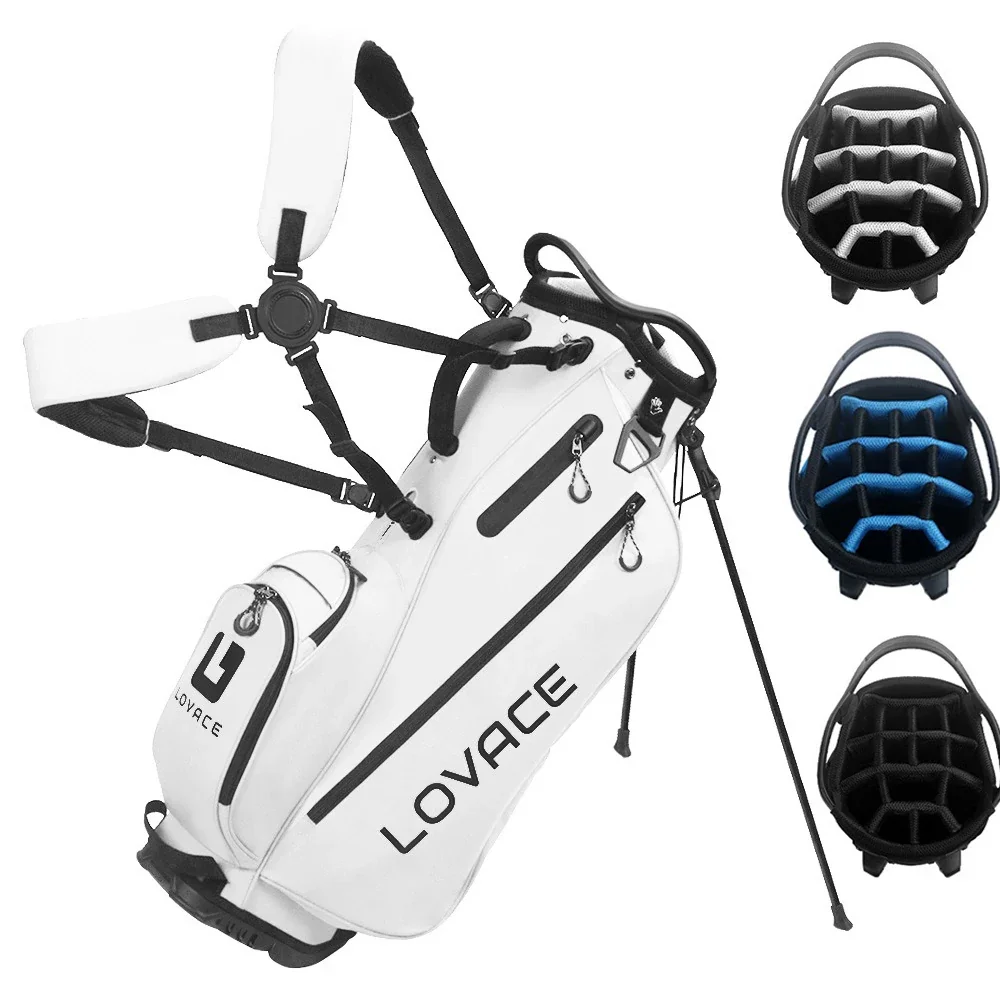 Professional 14-Way Golf Stand Bag: Lightweight Waterproof Polyester with Quick Release Strap for Men and Women