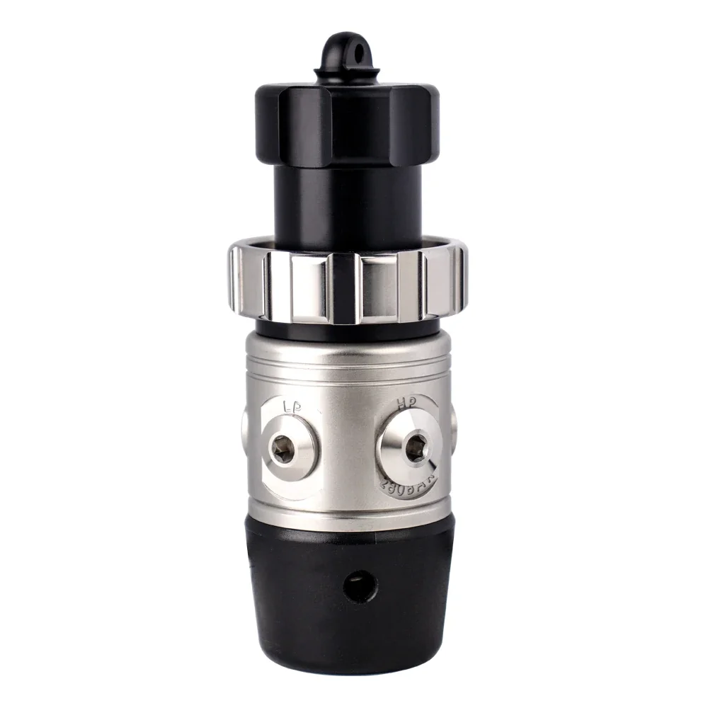 Détendeur HOTDIVE S1 à piston déséquilibré, premier étage, personnalisé - DIN/YLEK - Acier inoxydable 304 - Équipement de plongée certifié CE