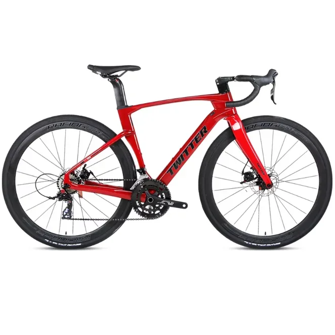 TWITTER Gravel V3 Bike 700C Carbon Road Bike - Full Inner Cables & Hydraulic Disc Brakes