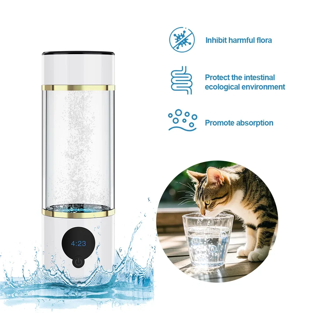 Générateur d'eau hydrogénée Suyzeko 6000 ppb+ - Électrolyse d'eau alcaline japonaise, bouteille d'eau hydrogénée portable