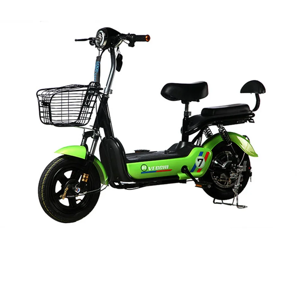 Bicicleta eléctrica blanca, roja y azul - [Número de modelo] (Venta al por mayor)